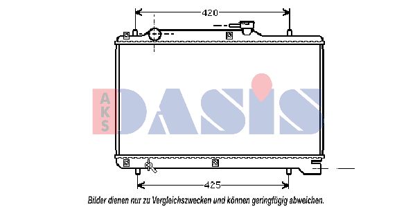 AKS DASIS Радиатор, охлаждение двигателя 320430N